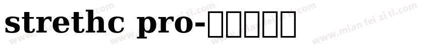 strethc pro字体转换